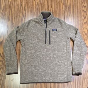 Patagonia Tan Quarter-Zip Fleece